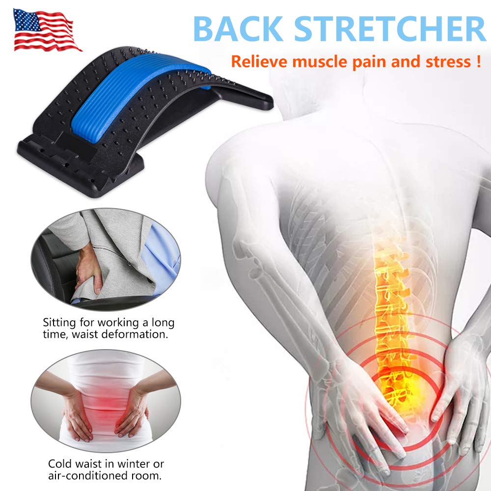 Back Massager Stretcher with Lumbar Support