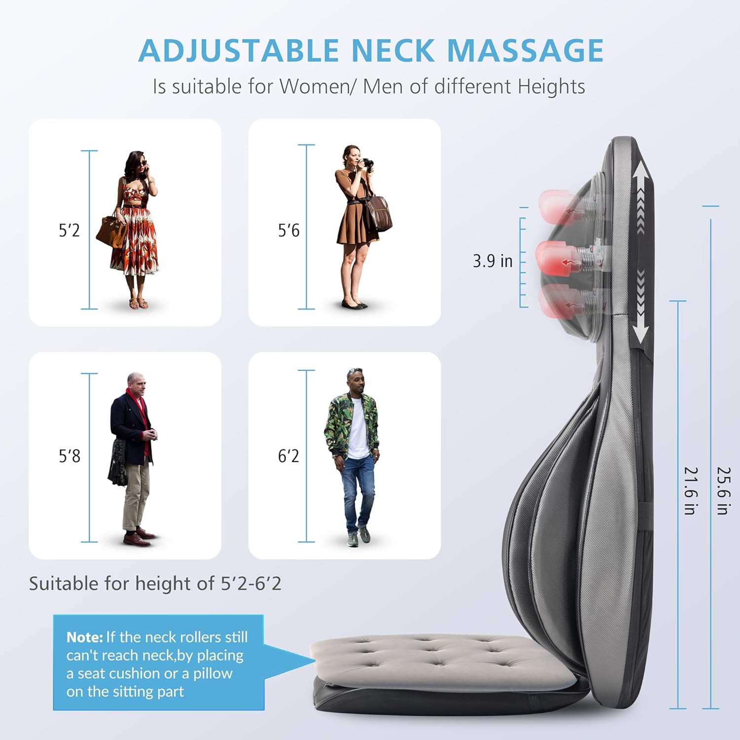 Shiatsu Neck Back Massager with Heat