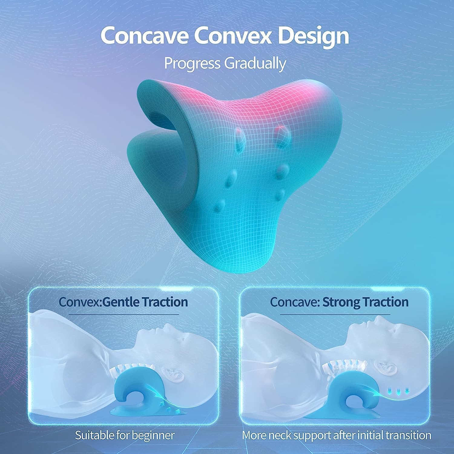 Neck and Shoulder Relaxer – Cervical Stretcher & Neck Traction Device