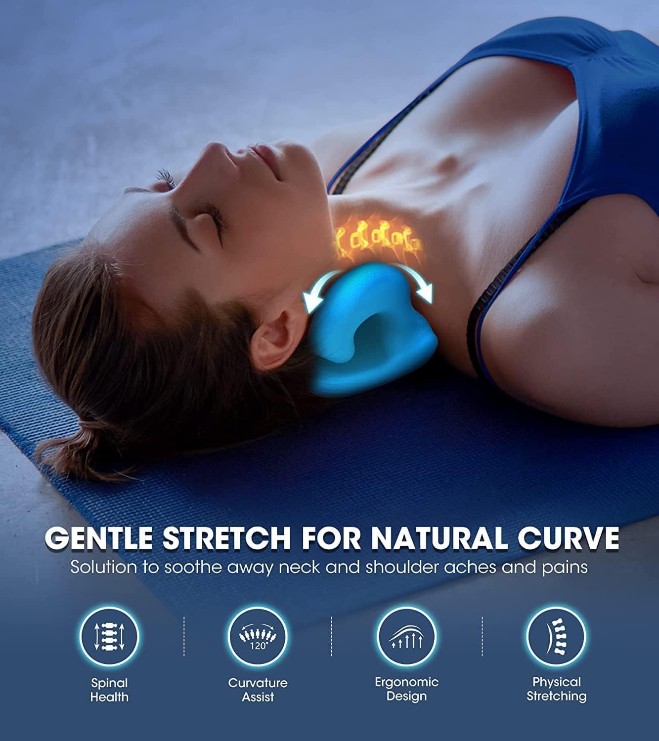 Neck and Shoulder Relaxer – Cervical Stretcher & Neck Traction Device