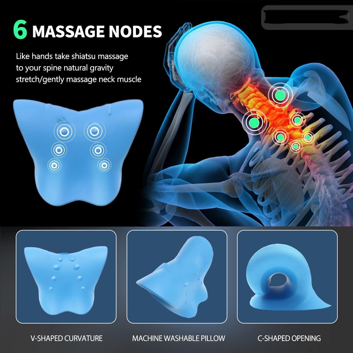 Neck and Shoulder Relaxer – Cervical Stretcher & Neck Traction Device
